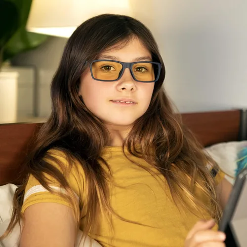 Vista 6 de GUNNAR - Gafas Premium para Niños (Edad 12+) - Bloques 65% Luz Azul - Cruz