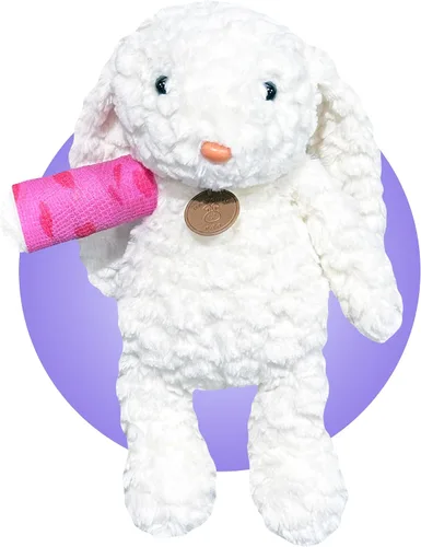 Vista 4 de Regalo de brazo roto/pierna para niños, elige el color y la ubicación del molde - 20 animales de peluche diferentes de 14 pulgadas con moldes