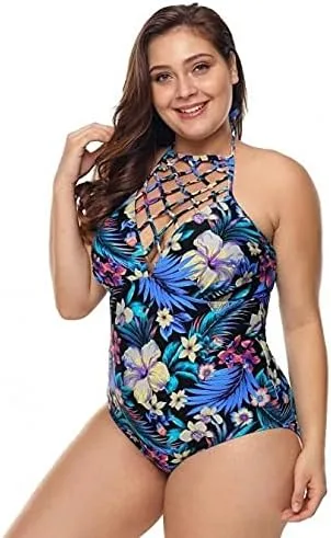 Vista 4 de Swimsuits For All Traje de baño de una pieza para mujer de talla grande