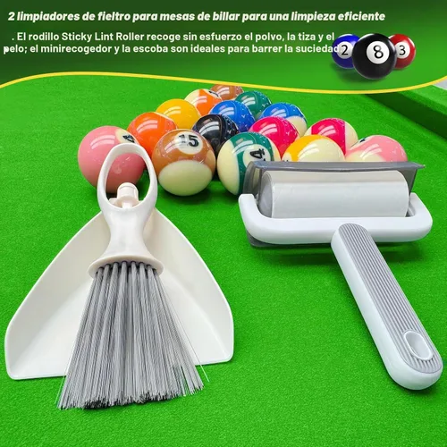 Vista 7 de Kit de limpieza de mesa de billar: juego completo de mantenimiento de 10 piezas