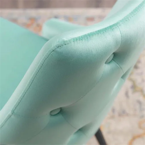 Vista 7 de Modway EEI-3907-MIN Adorn - Silla auxiliar de comedor de terciopelo copetudo, color menta