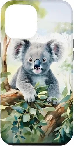 Vista 26 de Adorable Koala in a Tree Watercolor Case for iPhone 17