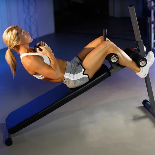 Vista 4 de XMARK Banco de entrenamiento abdominal ajustable, ergonómico, para sentadillas, abdominales, ejercicio de músculos abdominales, 12 posiciones