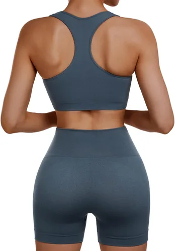 Vista 2 de Sportneer Workout Sets Two Piece Outfits for Women, Gym Yoga Shorts Sets High Waist Women's Tracksuit Active Wear