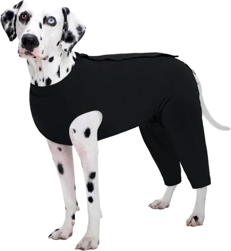 Vista 33 de Kuoser Traje de Cirugía para Perro Hembra Esterilización Macho Castración, Manga de Pierna de Perro para Dejar de Lamer Enterizo Suave para Perro