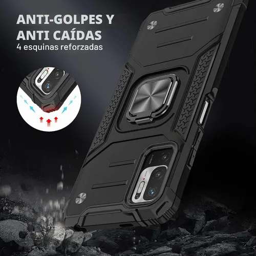 Vista 6 de Asuwish Funda de teléfono para Xiaomi Redmi Note 10 5G con cubierta protectora de pantalla de vidrio templado y accesorios para celda Soporte