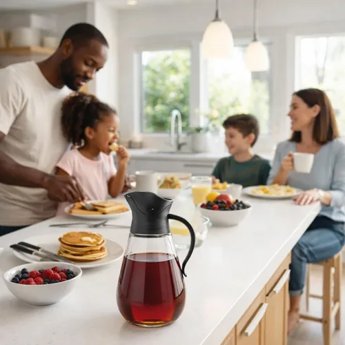 Vista 7 de Mrs. Anderson's Baking Store'N Pour - Dispensador de jarabe, sin BPA, capacidad de 18.5 onzas