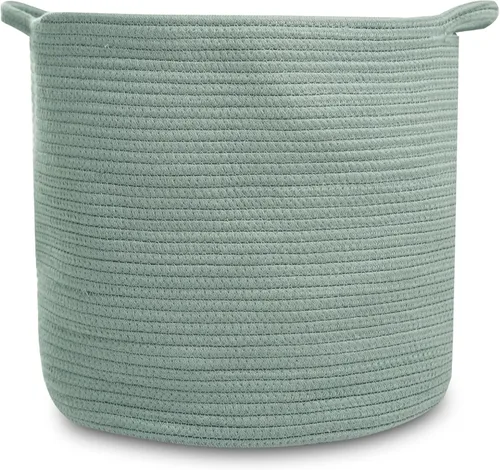 Vista 12 de Natemia Cesta de Almacenamiento Extra Grande (20" x 20" x 14") - Cestas Tejidas para Almacenamiento, Cesta de Almacenamiento de Bebé y Organizador