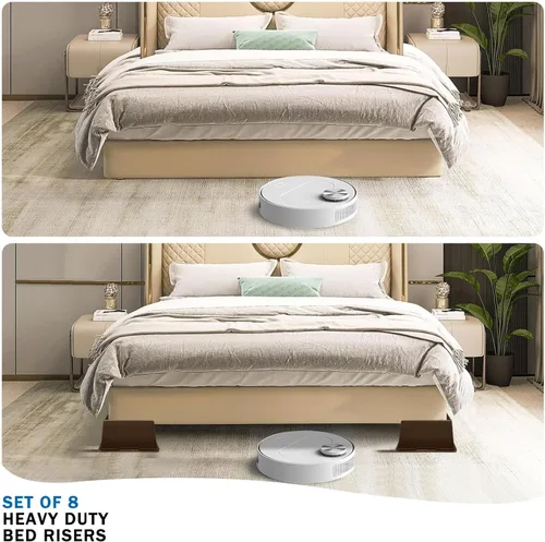 Vista 59 de ANNKUT Elevadores de cama de 2 pulgadas, resistentes, elevadores de sofá de gran tamaño, elevadores de muebles extra anchos para sofá, mesa