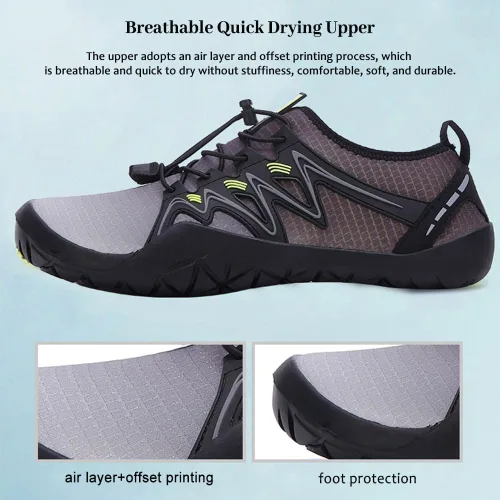 Vista 2 de Maylrvjv Men's Women's Water Shoes Barefoot Shoes Quick Dry Aqua ShoesComfortable Lightweight Swim Water Sports Fitness Yoga Walking Outdoor Sneakers