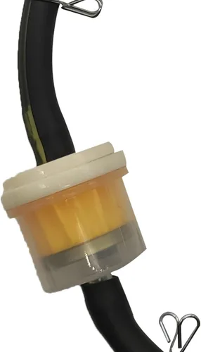 Vista 6 de Manguera de combustible de gas, filtro de aceite, abrazaderas, válvula de apagado en línea, llave de purga, interruptor de gasolina para 50 cc, 70