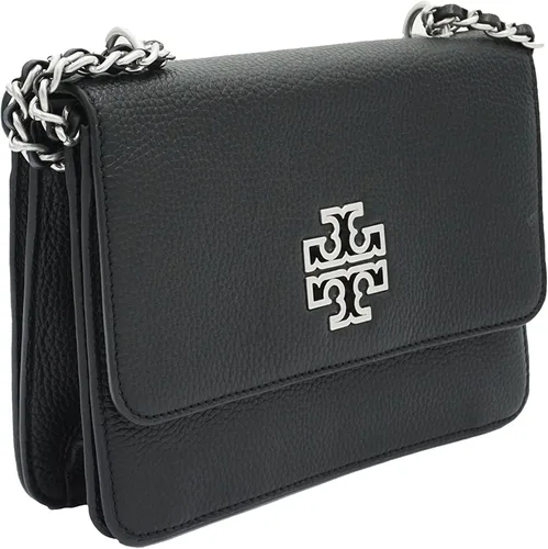 Vista 3 de Tory Burch 73505 - Bolso de hombro ajustable para mujer color negro y acero inoxidable