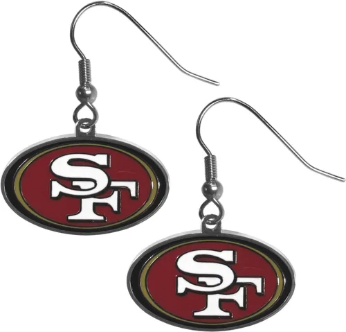 Vista 2 de Siskiyou Sports NFL womens Dangle Earrings and Charm Bangle Bracelet Set