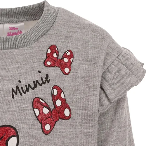 Vista 6 de Disney Minnie Mouse Baby Girls Fleece Sweatshirt and Leggings Outfit Set Infant to Big Kid