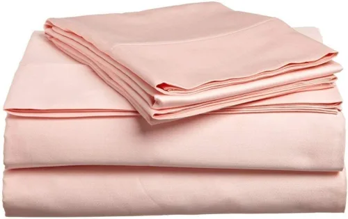 Vista 50 de Sábana egipcia beige maciza Full- 1 sábana bajera ajustable extra profunda para colchón de 16.0 in a 18.0 in
