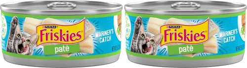 Vista 10 de Purina Friskies - Mariner's Catch - Alimento húmedo para gatos en paté, lata de 5.5 onzas