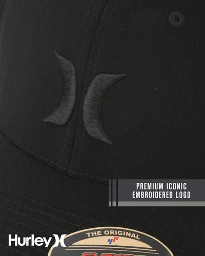 Vista 69 de Hurley Gorras para hombre - One & Only Flexfit Textures Cap - Sombreros ajustados para hombre, S-XL