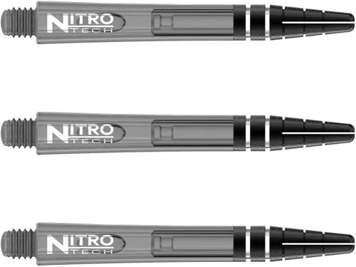 Vista 3 de RED DRAGON Nitrotech Dart Shafts - Transparent Polymer Stems with Flight Locking System for Secure Flight Retention - Available in Short