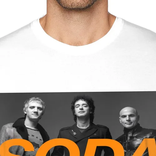 Vista 7 de Soda Music and Stereo - Camiseta de manga corta para hombre, diseño casual, cuello redondo, unisex, color negro