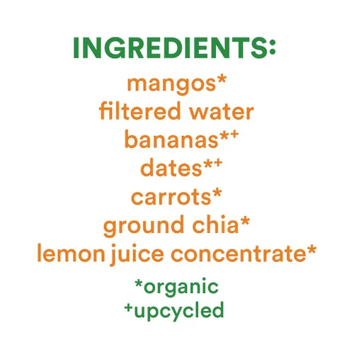 Vista 4 de Sweet Nothings Paletas de batido de zanahoria y mango, 12 paletas congeladoras, paletas de frutas y verduras, sin azúcar añadida, orgánicas USDA