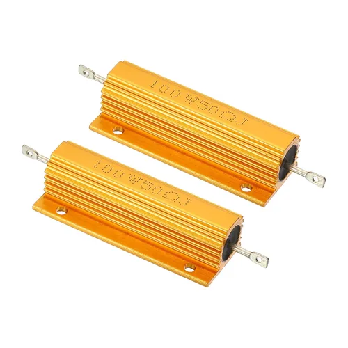 Vista 44 de PATIKIL 100 W 0,01 Ohm Resistencia con carcasa de aluminio, 2 paquetes de resistencias con carcasa de aluminio, resistencias bobinadas en caja