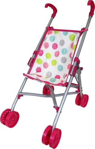Vista 3 de Lissi Muñeca de bebé de 12 pulgadas con asiento de coche y cochecito plegable
