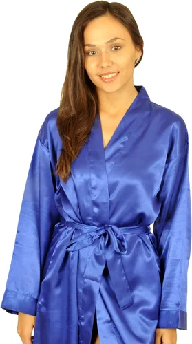 Vista 2 de Up2date Fashion Bata de satén para mujer, estilo #Gwn-11