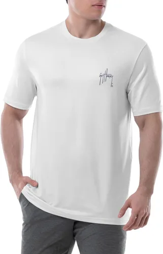 Vista 2 de Guy Harvey Camiseta de manga corta para hombre con protección solar UPF 30+