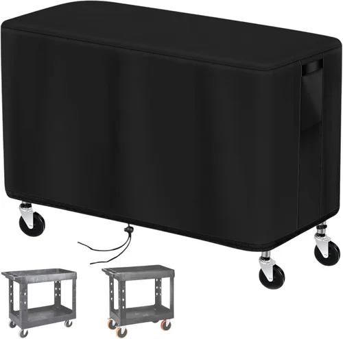 Vista 7 de Prep Table Cover for Movable Dining Cart Table