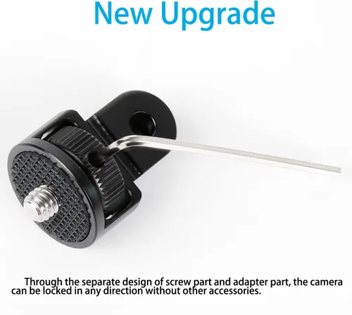 Vista 3 de PellKing Adaptador de 1/4 "con cabeza de tornillo de montaje de cámara, adaptador de conversión de trípode de aleación de aluminio CNC para Insta360