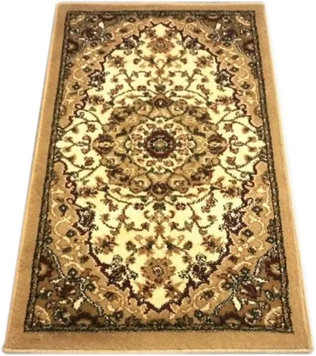 Vista 5 de Bellagio Tapete tradicional oriental para puerta, diseño 401, marfil (24 x 40 pulgadas)