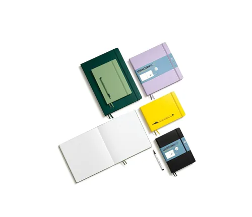 Vista 7 de Leuchtturm1917 - Medium A5 Hardcover Sketchbook (Black) - 112 Pages of 150g/m² Paper Negro