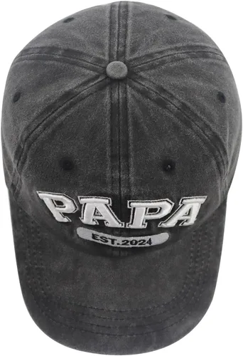 Vista 4 de Papa Est 2024 - Gorra de béisbol para hombre, divertida gorra de béisbol ajustable de algodón bordado en 3D