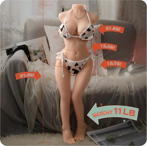 Vista 5 de Muñeca Sexual Masculina de Tamaño Completo de 27.5 Pulgadas 11 Libras Juguetes Sexuales - Muñeca Sexual de Cuerpo Completo 1:2, con Pechos Grandes