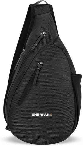 Vista 7 de Sherpani Esprit, bolso bandolera antirrobo, mochila cruzada Beige