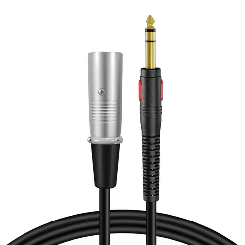 Vista 6 de TNP XLR a 1/4 TRS - Cable equilibrado de 3 pies – XLR macho a 1/4 de pulgada de 1/4 de pulgada de 0.250 in de interconexión estéreo de audio chapado