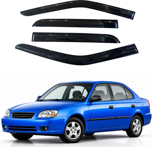 Vista 169 de Visera de ventana IG para Ford Focus Sedán y Hatchback 2012-2018, Protector de ventana lateral para lluvia y viento estilo Mugen, extra duradero