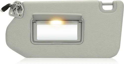 Vista 7 de Reemplazo de visera solar beige del lado izquierdo del conductor compatible con Nissan Pathfinder 2013-2018, Infiniti QX60 2014-2017, Infiniti JX35