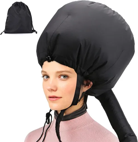Vista 8 de Segbeauty - Accesorio para secador de pelo con capucha, extra grande, ajustable, con correa elástica para el cuidado del cabello rizado natural