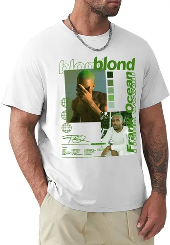 Vista 3 de Rap - Camiseta de algodón de manga corta con cuello redondo para hombre