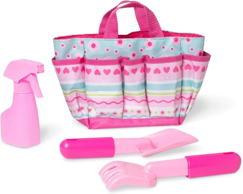 Vista 6 de Melissa & Doug Sunny Patch Pretty Petals - Juego de bolsas de jardinería con herramientas