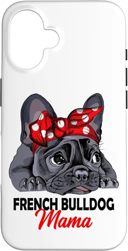 Vista 32 de French Bulldog Mama Frenchie Frauchen Case for iPhone 17