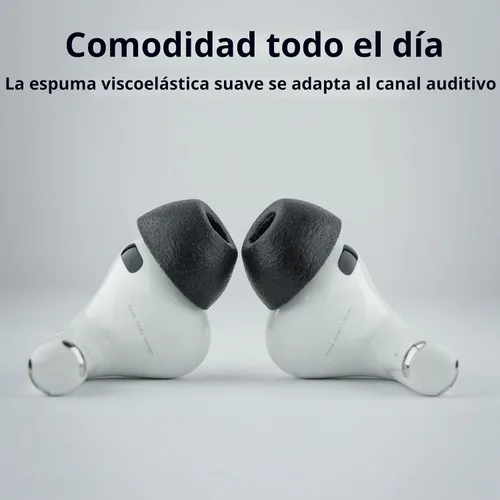 Vista 3 de Comply TrueGrip Almohadillas de repuesto premium de espuma viscoelástica para auriculares Apple AirPods Pro Gen 3 Comodidad duradera, ajuste
