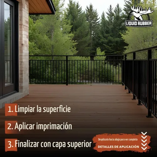 Vista 5 de Liquid Rubber Multipurpose Primer for Concrete, Wood, Metal, 1 Gallon