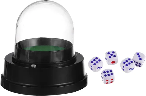 Vista 4 de Taza automática de dados taza de rodillo automático eléctrico con 5 s para KTV Pub Bar Party Juego de mesa Accesorios