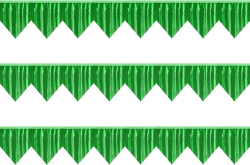 Vista 12 de Pancarta 3P con flecos metálicos para colgar en la pared, telón de fondo para desfiles, flotadores, guirnaldas, bodas, fiestas, graduación, clase