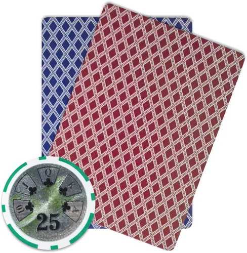Vista 3 de Brybelly Ben Franklin Poker Chip - Compuesto de arcilla pesada de 0.49 oz, paquete de 50