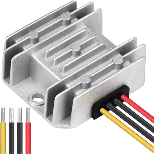 Vista 14 de DC 8V-40V a 13.8V 10A Convertidor automático Buck Boost Regulador reductor de voltaje, convertidor impermeable regulado DC fuente de alimentación