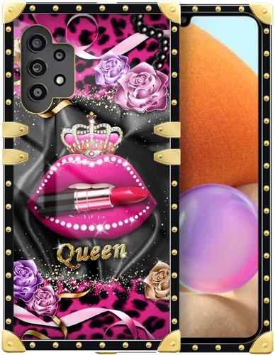Vista 49 de Funda compatible con Samsung Galaxy A03S 4G, TPU suave de lujo y parte trasera de policarbonato duro para niñas y mujeres, funda protectora a prueba