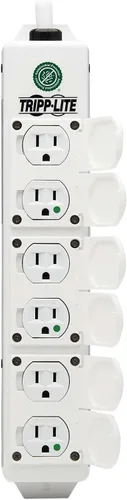 Vista 5 de Tripp Lite Safe-IT - Regleta de alimentación de 6 tomas de corriente de grado médico para el cuidado del paciente, cable de 6 pies, certificado UL